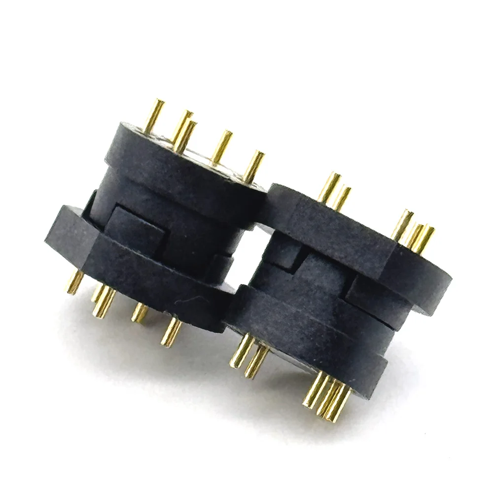 

1sets 5 Pin 5A 30V Waterproof Magnetic Pogo Pin Connector Male Female Spring Loaded thimble 5P DC LED fast charging Power Socket