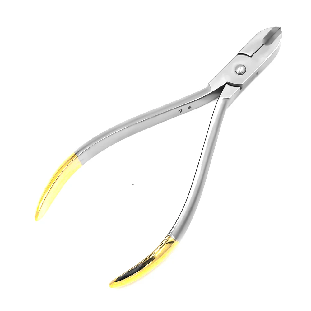 Alicate ortodôntico dentário de aço inoxidável, Distal End Cutter, Cortador de ligadura para arch wires, Dentistas Instrument Tool