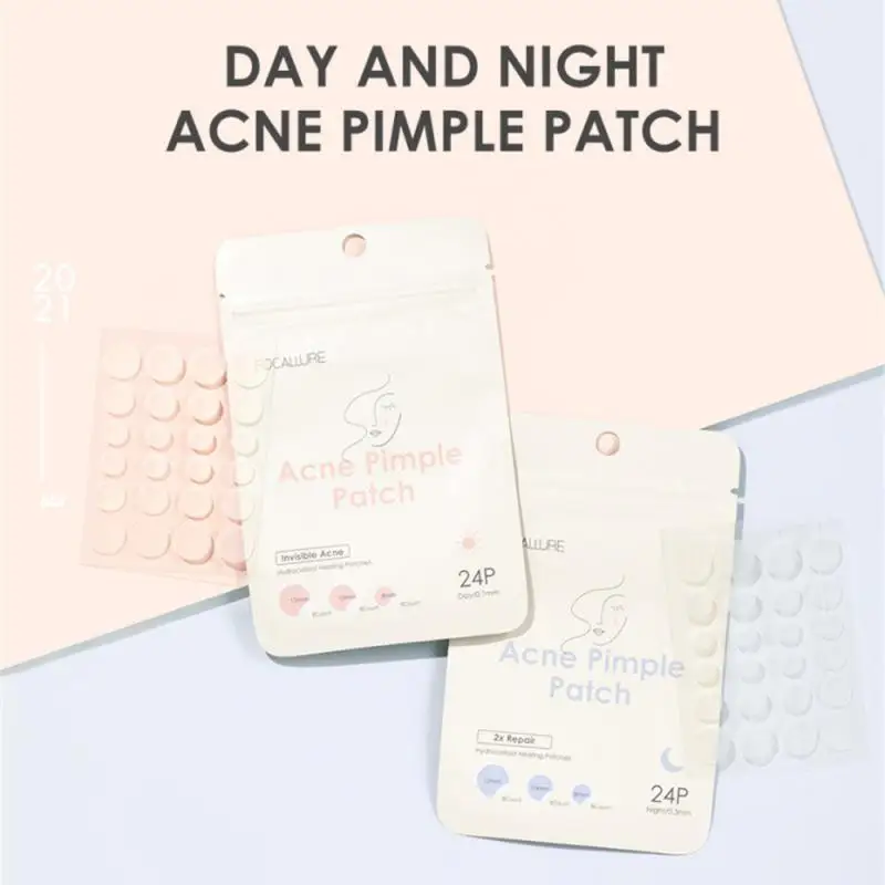 Add Tea Tree Oil Acne Pimple Patch Stickers Acne Remove Pimple Remover Tool Blemish Spot Facial Skin Care Waterproof 24 Patches