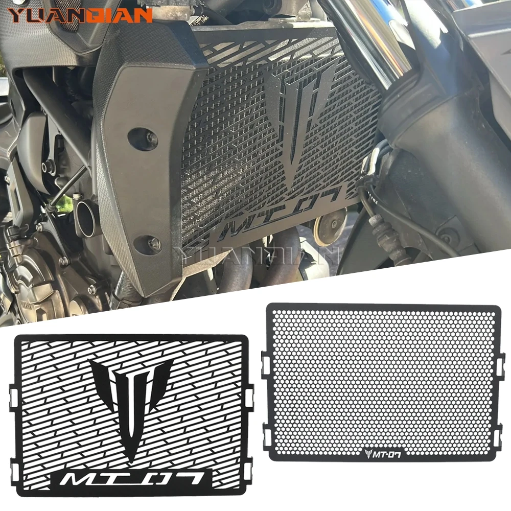 

For Yamaha MT07 MT-07 FZ-07 FZ07 2014-2024 2023 Motorcycle Accessories Radiator Guard Grille Cover Protector Cooler Protection