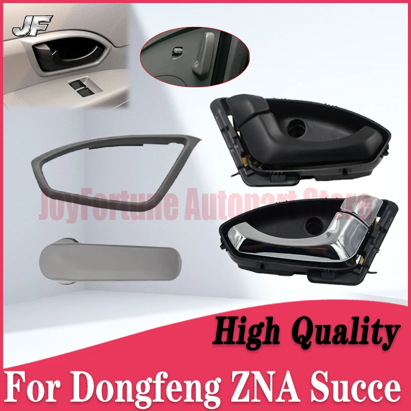 JF poignée intérieure de voiture bouton de porte intérieure noir Chrome gauche droite pour DFM Dongfeng ZNA Succe 80670-2ZS00 80671-2ZS00