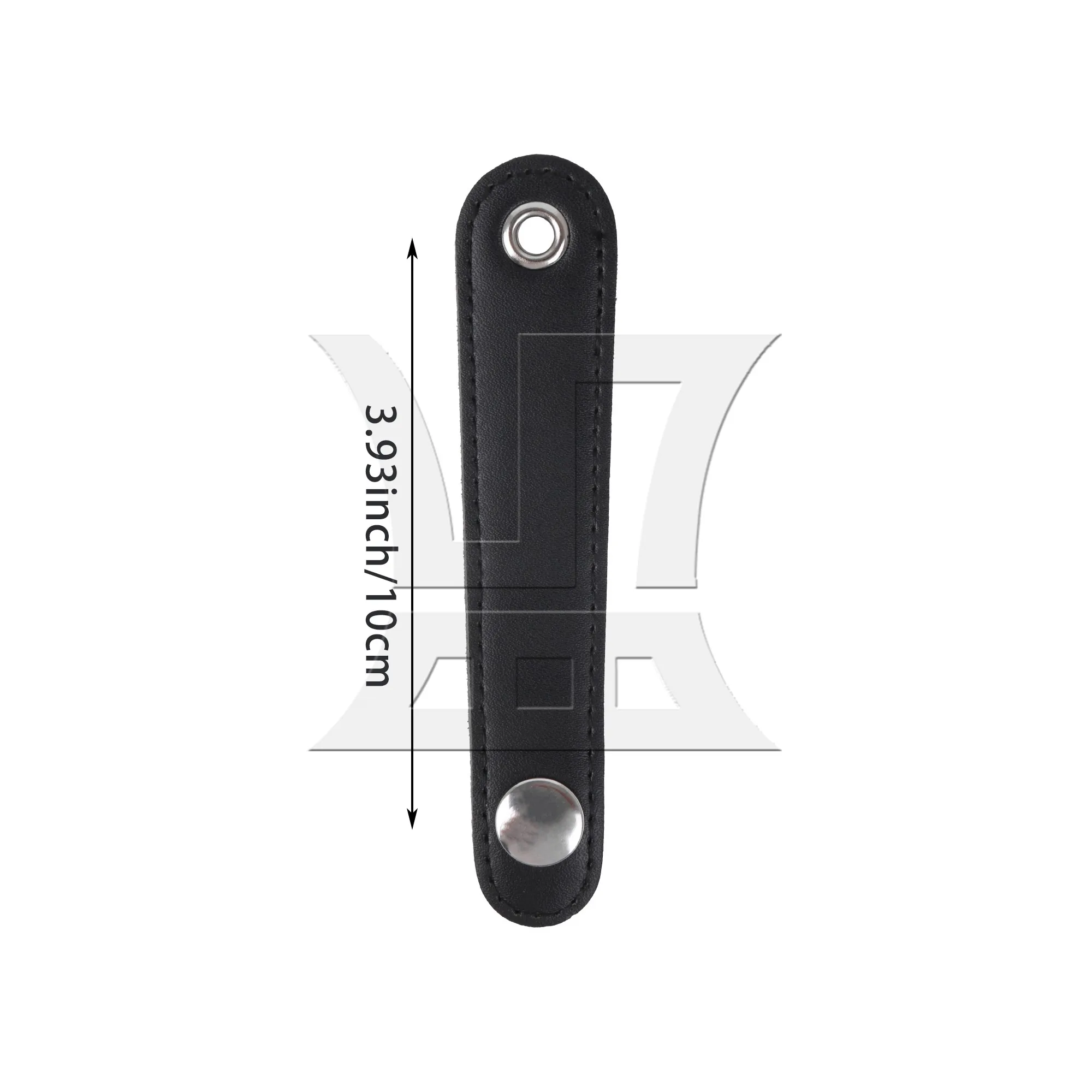 Yibuy 6 шт. черные кожаные регулируемые ремни-аккордеон 10 см с пряжками