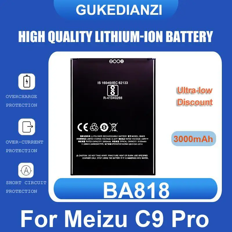 Battery For MEIZU 16XS M1926 M926H M926Q M926 Meilan 16X Meizy MX5 M575M M575U Note 9 M9 C9 Pro 7 M792Q M792C BA792 6S 6