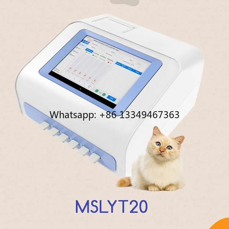 

High quality New 21 Item 6 Channel Progesterone Test Machine Vet Fluorescence Immunoassay Analyzer