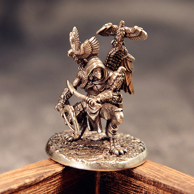 New Pure White Copper Clown Hunter Creative Desktop Ornament Pure Brass Office Desk Small Ornament