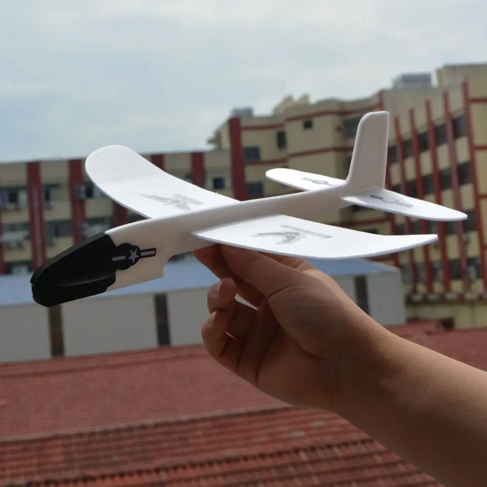 

USB Rechargeable Electric Large Foam Biplane Glider with LED Light 24.5mm*9mm*24mm Flight Glider PP