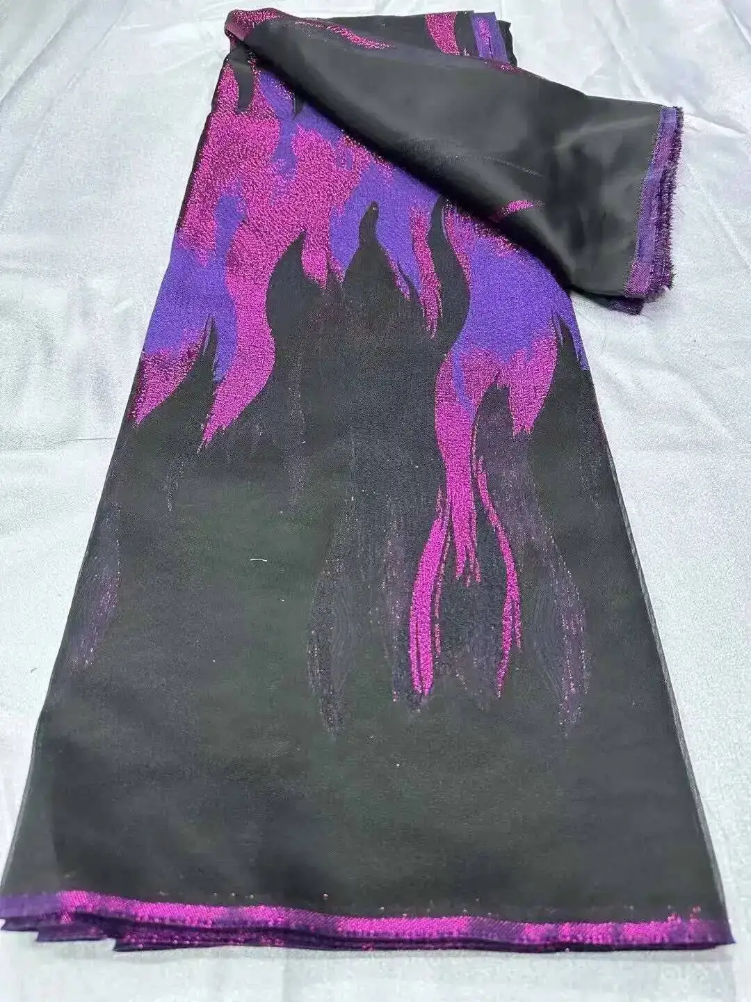 

5 Yards Crown Jacquard Brocade African Damask Fabric High Quality 2025 Nigerian DIY Sewing Garment Daily Events Dress