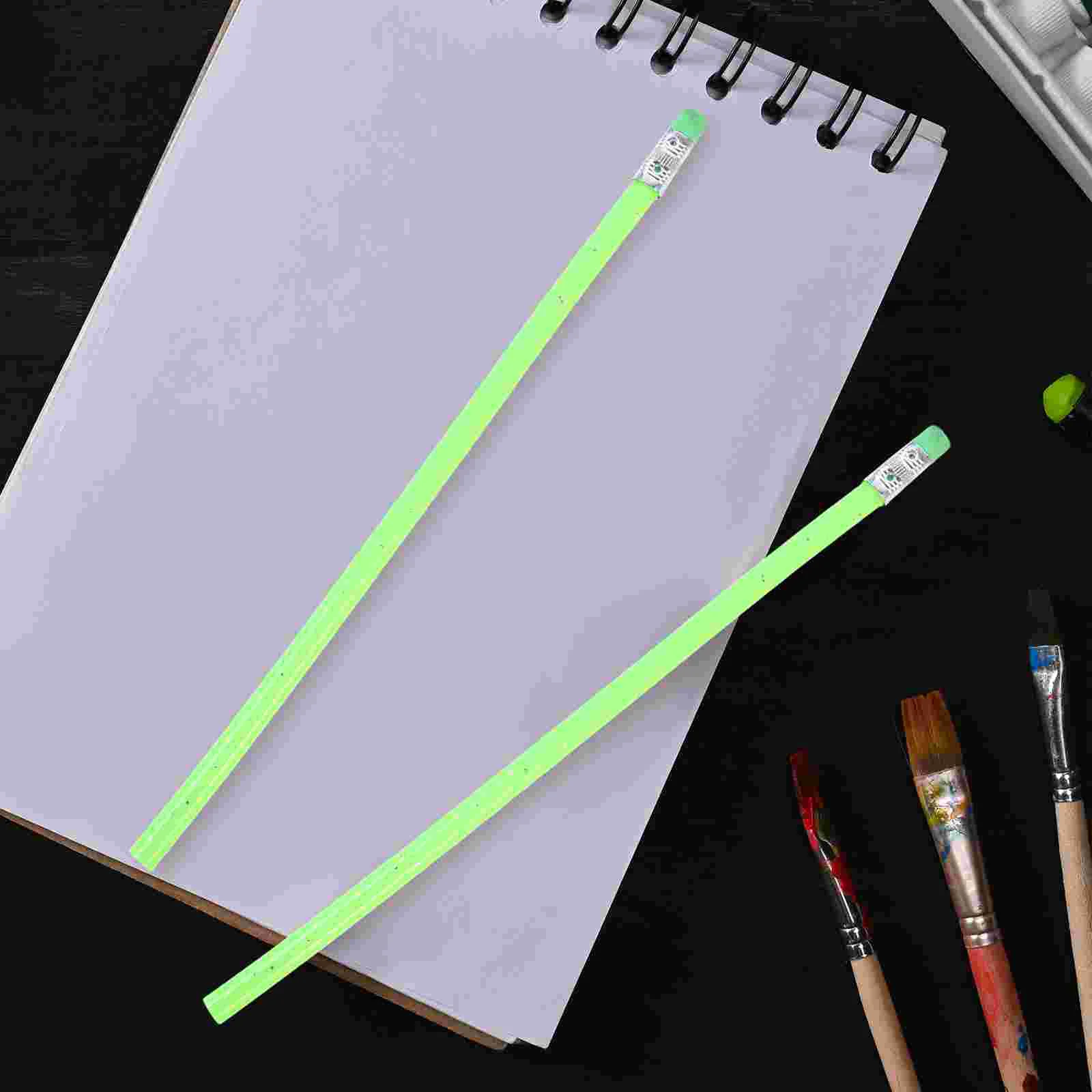 

12pcs Novelty Green PVC Bendable Flexible Pencil with Eraser (Random Color) Novelty pencil PVC pencil