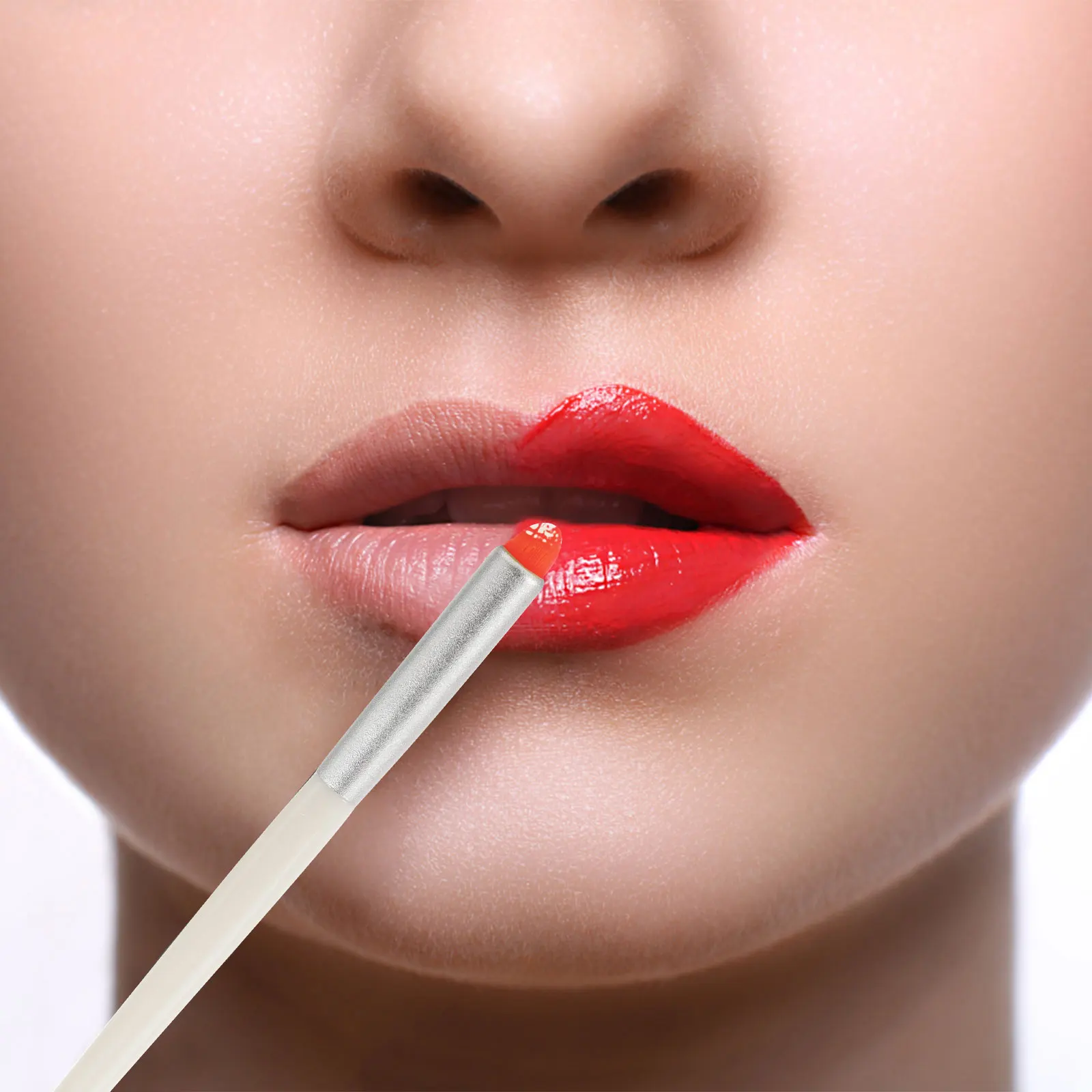 

3Pcs Lip Brushes Portable Makeup Tools Professional Lipstick Applicators for Women Easy to Use and Store Lip Brush