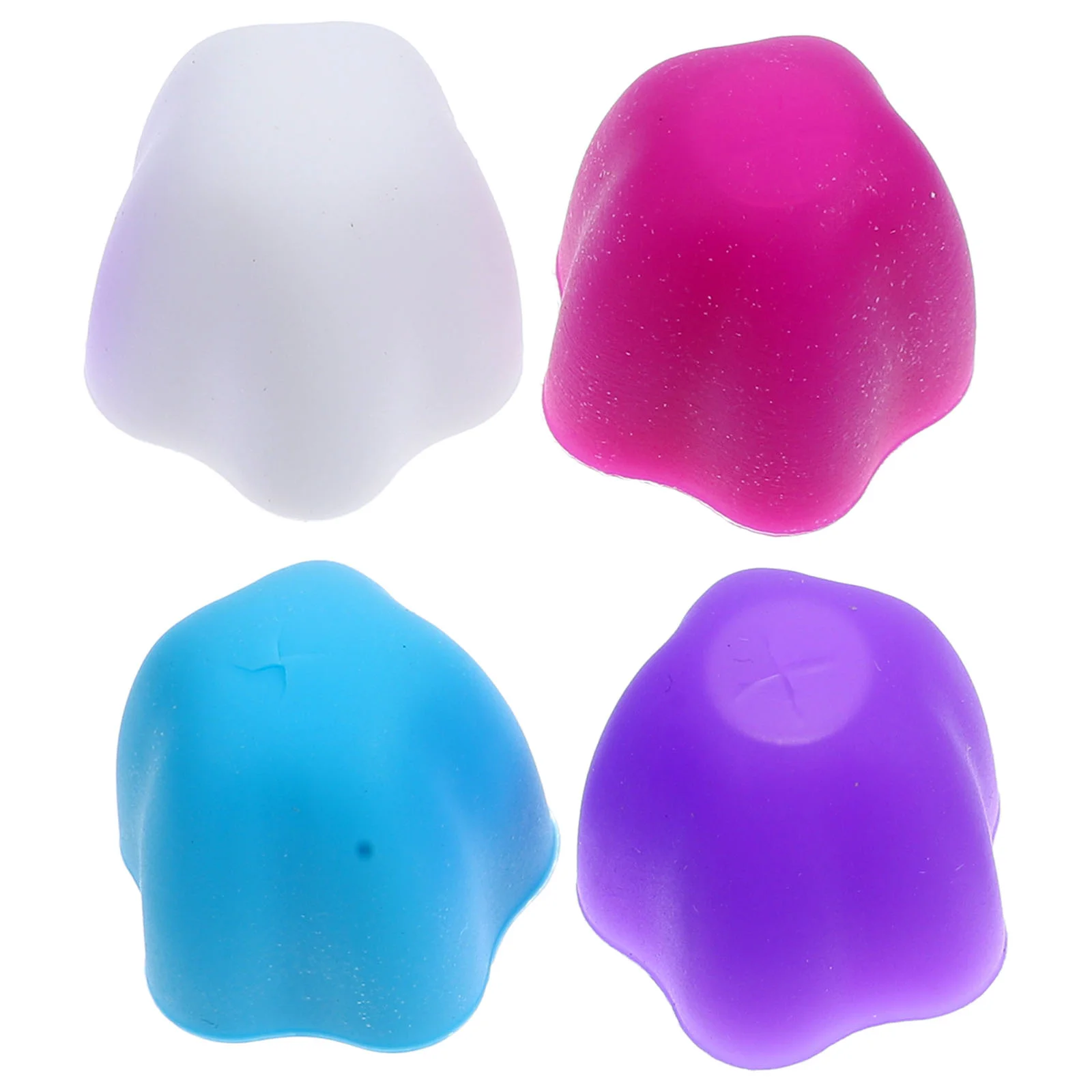 

4 Pcs Toothpaste Cap Caps for Squeezer Toothbrush Organizer Kids Dispenser Food Grade Silicone Home Necessity Lid