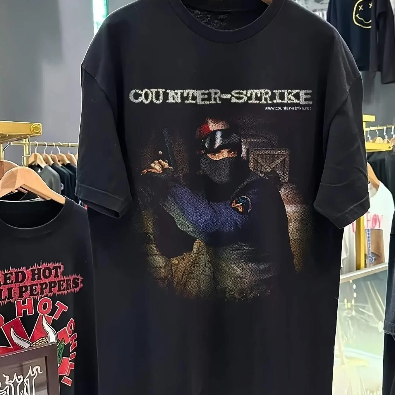 Men's Counter Strike 1.6 1999 Retro Gaming T-Shirt CS Gaming T-Shirt Crew Neck Casual Wear Pure Cotton Couple Streetwear Shirt