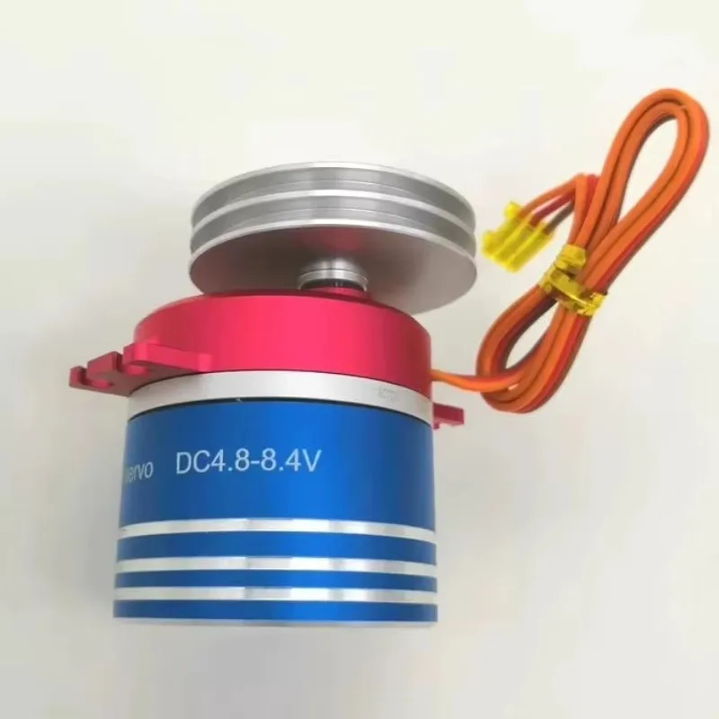 VoltS​Himrk S20MG DC4.8-8.4V 13-22KG Brushless Sailboat Winch Servo Sailboat Unwinding Machine Waterproof Digital Servo​