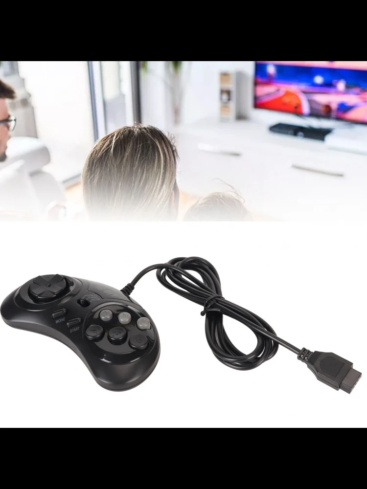 Pour contrôleur Sega 9 broches 16 bits contrôleur de manette Portable ergonomique pour contrôleur Sega pour manette de jeu Sega