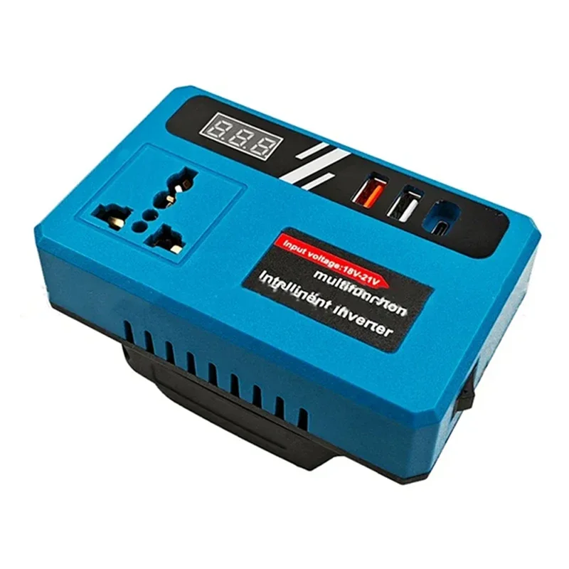 Adaptador de bateria inversora de energia 120W para Makita 18V Li-ion Baterias Plug conversão 220V USB Carga de eletrodomésticos