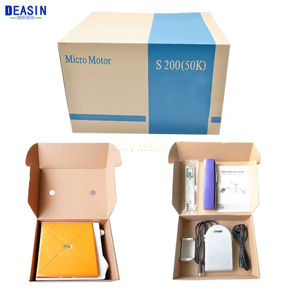 60,000RPM Dental Micromotor Dental Lab Handpiece Micro Motor Knee Control High Speed Brushless Micro Motor