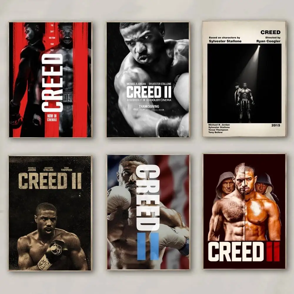 1pc 2023 Boxing Fight Movie Creed III Poster Print For Bedroom Living Room Home Decor Painting Wall Art HD Picture Mural