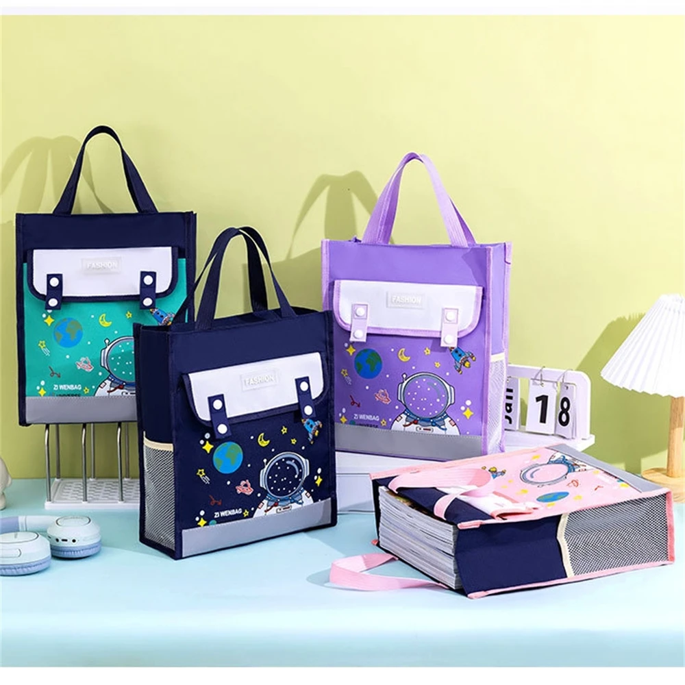 

Portable File Handbag Large Capacity Tote Bag Simple Student Training Carrying Books Stationery Storage Bags Tutoring Bag