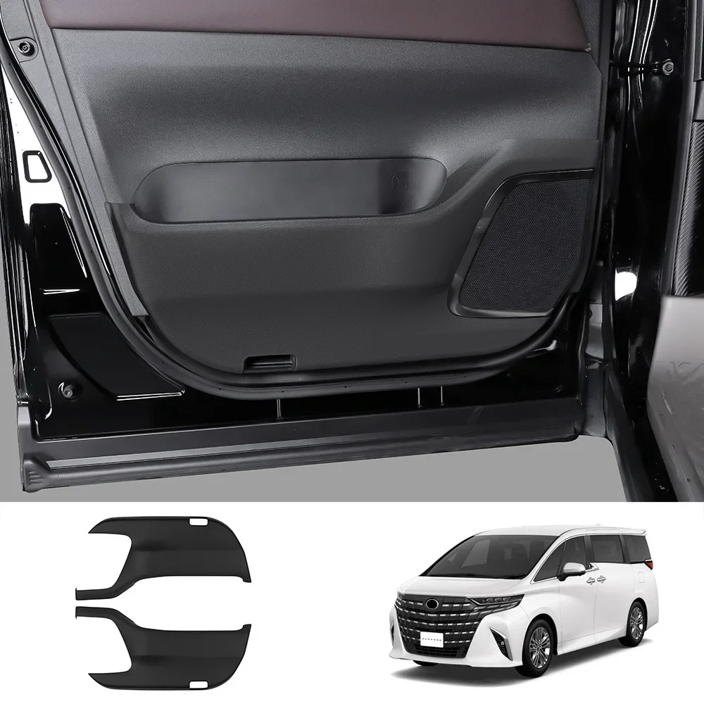 For Toyota Alphard Vellfire 40 Series 2023 2024 Interior Door Anti-Kick Pad Car Door Panel Decoration And Protection Accessories