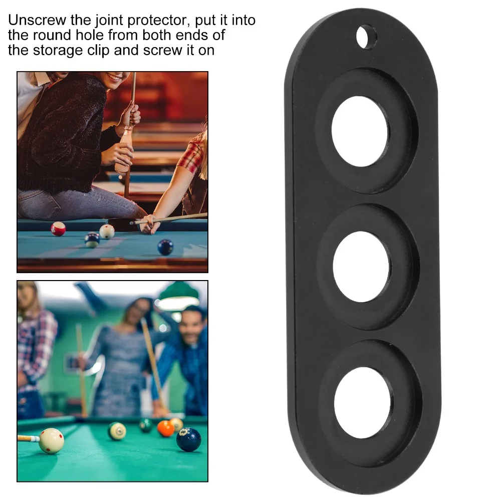 3 Hole Holder Cue Joint Protector Aluminum Case Hold Tool Pool Stick Joint Protector Buckle Closure Joint Protector Holder