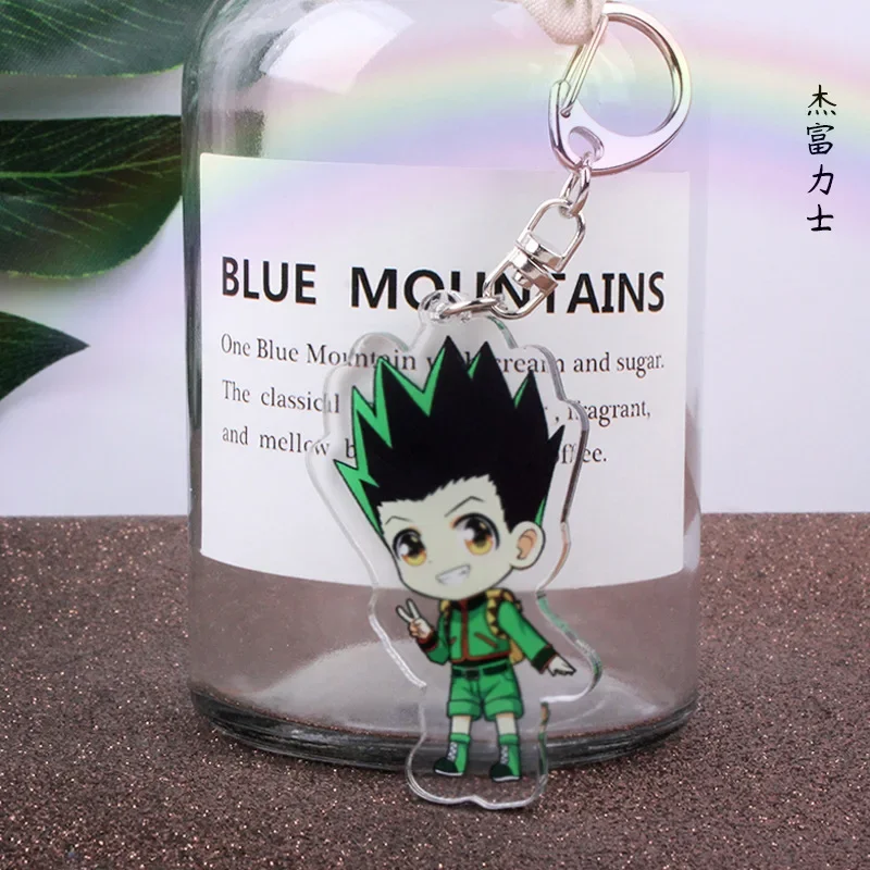 Anime HUNTER×HUNTER GON·FREECSS Killua Zoldyck Kurapika Hisoka Meruem Kite Keychain Accessories Cosplay Cartoon Badge