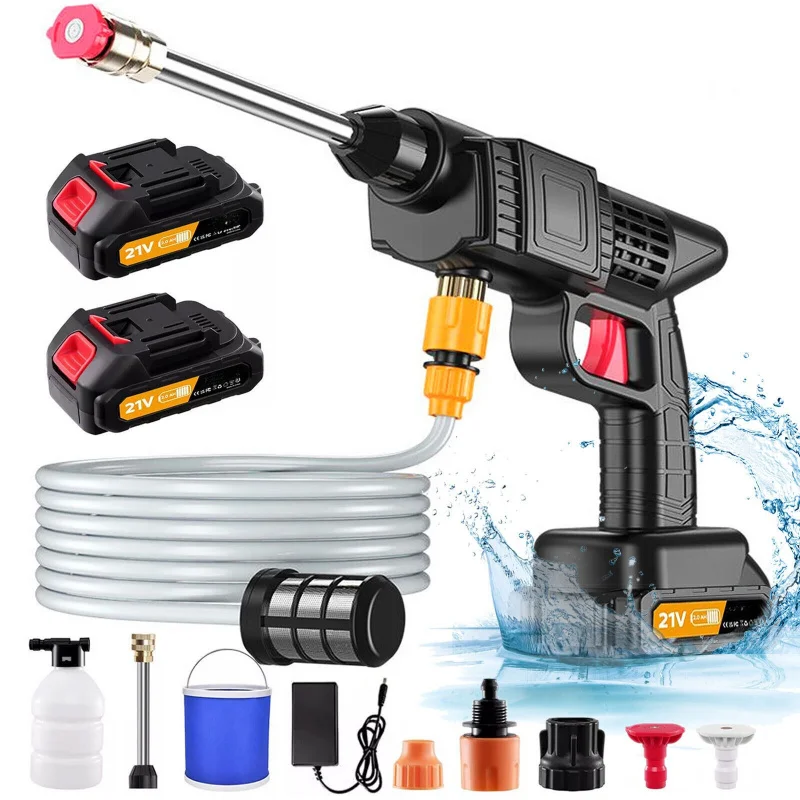 Cordless Car Pressure Washer Water High Power Jet Wash Cleaner Portable 2Battery