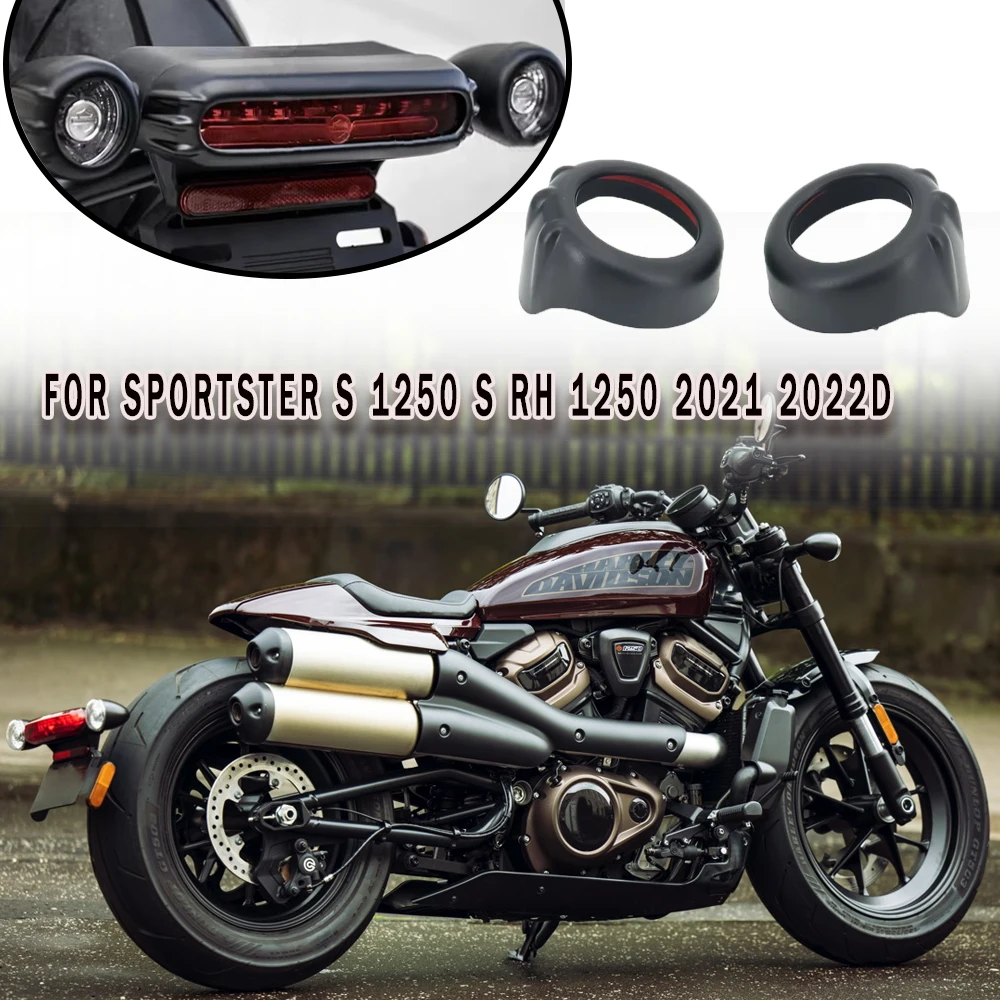 

Suitable for Harley Davidson sports car motorcycle S 1250 S RH 1250 S RH1250S 21-2022 accessories silver/black turn signal taill