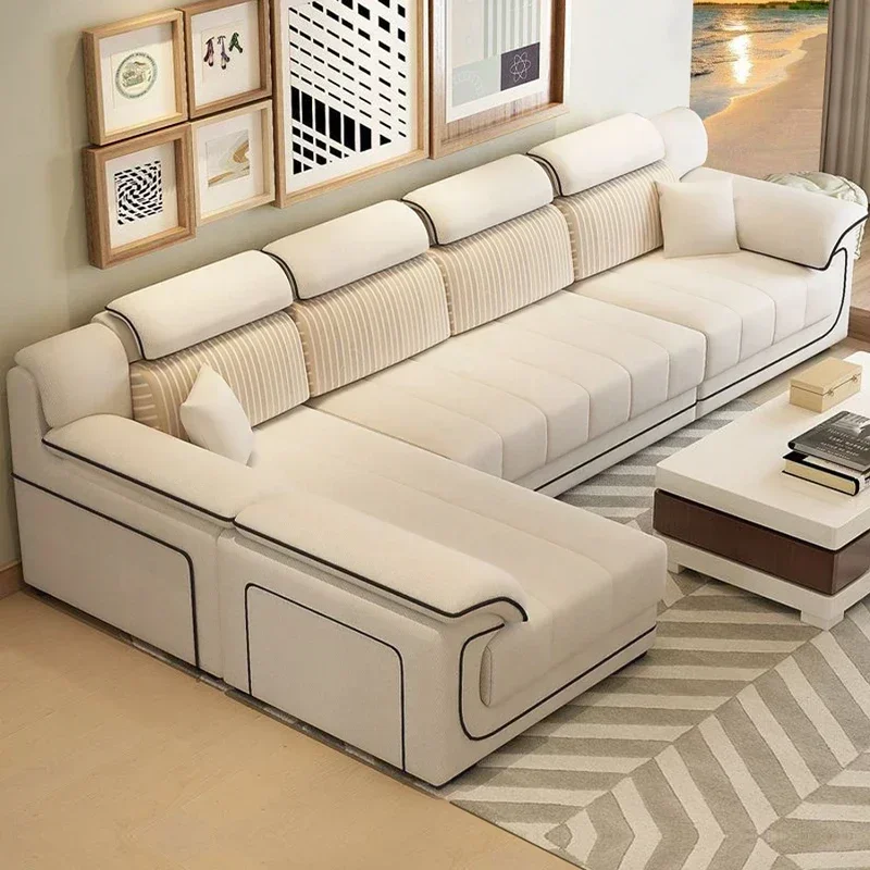 JB MLarge Beige European Sofas Filler Armrest Design Nordic Recliner Lazy Sofas Salon Luxury Modern Divano 2 Posti Unique Furnit