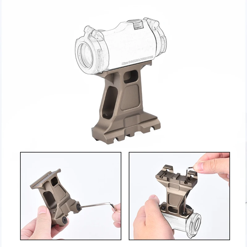 WADSN Tactical Lerna Mount For M5S Red Dot Sight Height Mounts Airsoft Hunting Scope Aiming Base Fit 20mm Rail LERNA MOUNT KIT