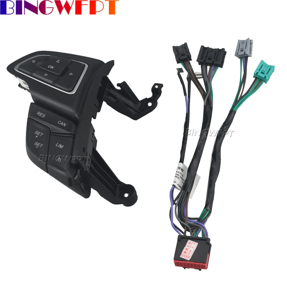Left Multifunctional Steering Wheel Button For Ford Focus MK3 2015-2017 Kuga 2017 Cruise Speed Control Switch With Backlight - view 5