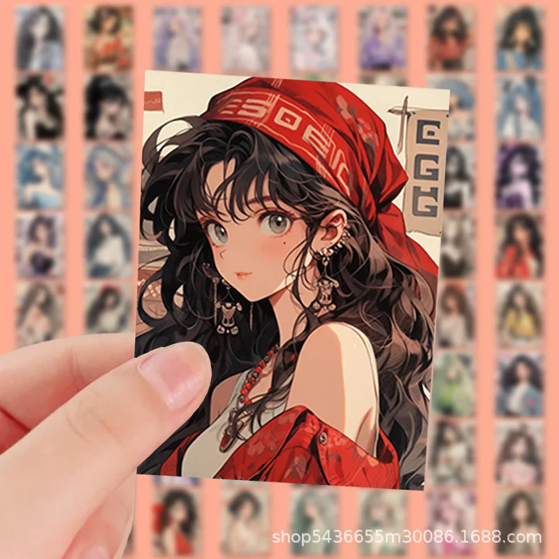 Retro Girl Stickers, Good-looking Boys, Cute Girls, Decorations for Computer Accounts, Graffiti Waterproof Stickers