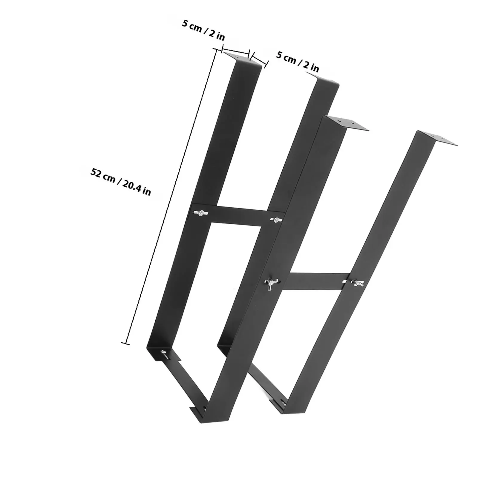 1Set Computer Tower Mount Carbon Steel Adjustable Under Desk Pc Mount Holder Bracket for Desktop CPU Holder Computer Case