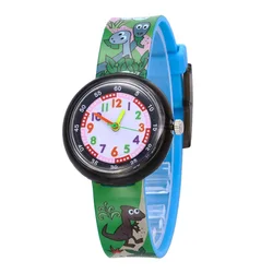 Reloj de dibujos animados de abeja y flores para niños, relojes de cuarzo informales a la moda con diseño de unicornio y Pony, para estudiantes, niños y niñas