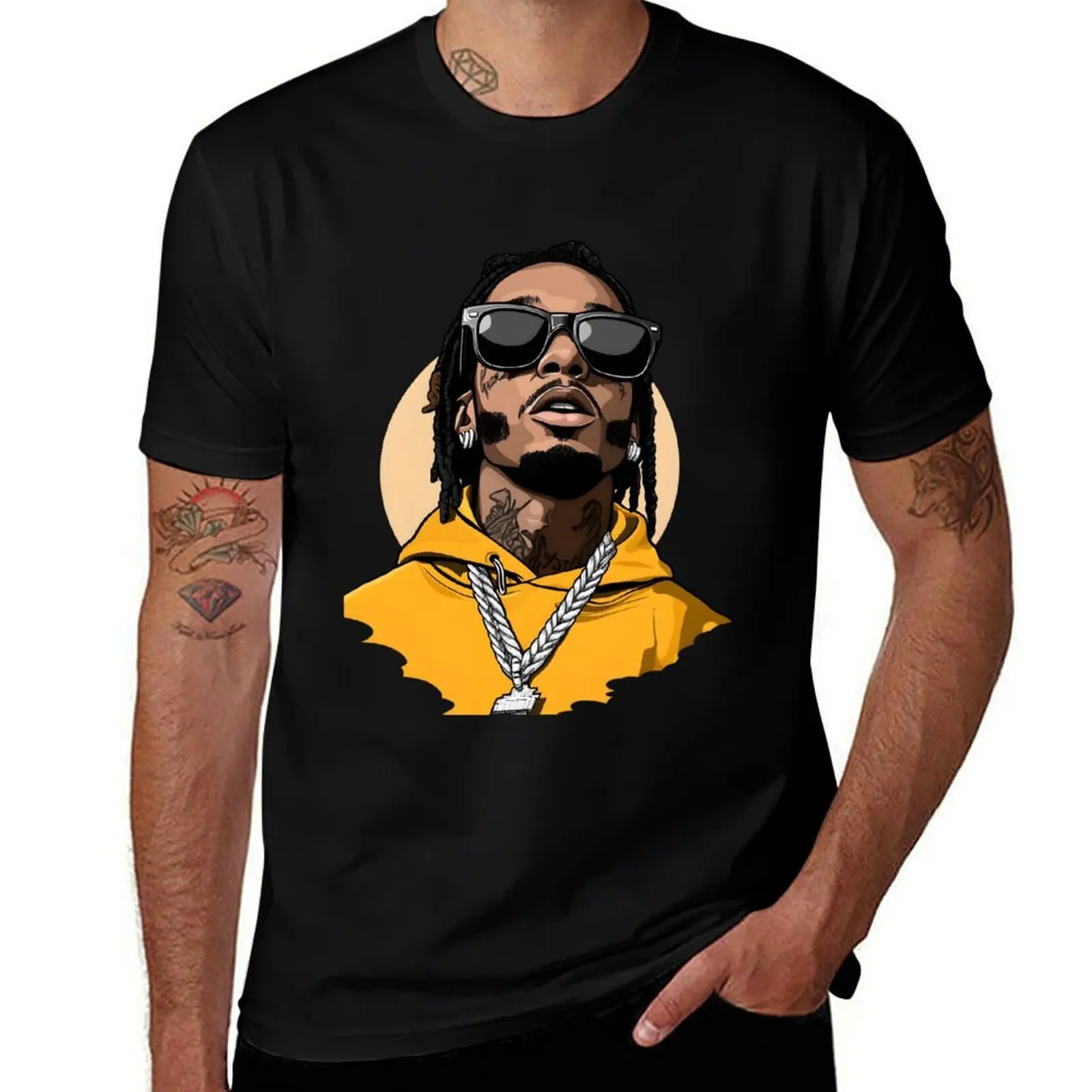 

Soft Vibes Rapper Dude T-Shirt summer top Luxury man men t shirt