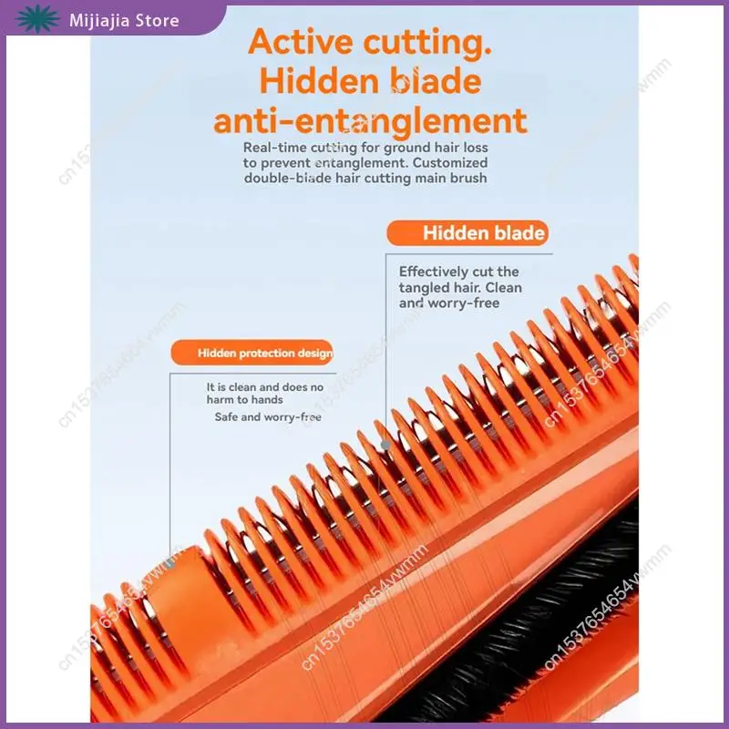 فرشاة رئيسية مضادة للتشابك لأجزاء المكنسة الكهربائية Xiaomi Mijia M40S / OV31CN فرشاة الأسطوانة الرئيسية مع مجموعة غطاء الفرشاة الرئيسية المبيعات