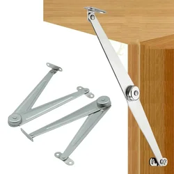 2Sets Lid Support Hinges Cabinet Door Folding Hinge Kitchen Cupboard Positioning Rod Lift Up Flap Support Furniture Hardware
