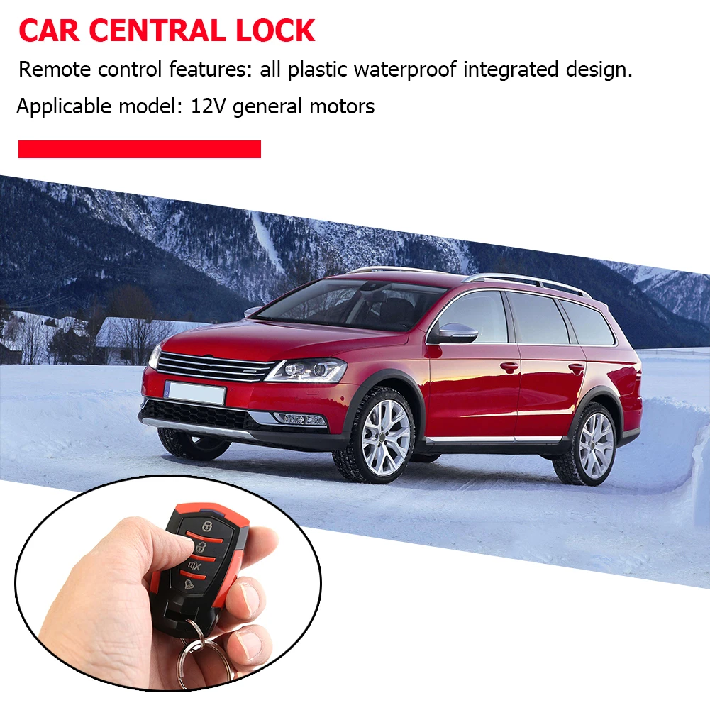 Kit de Bloqueio Portátil Multifuncional Universal para Carro com Controle Remoto Central, Sistema de Alarme e Entrada sem Chave 410/T111