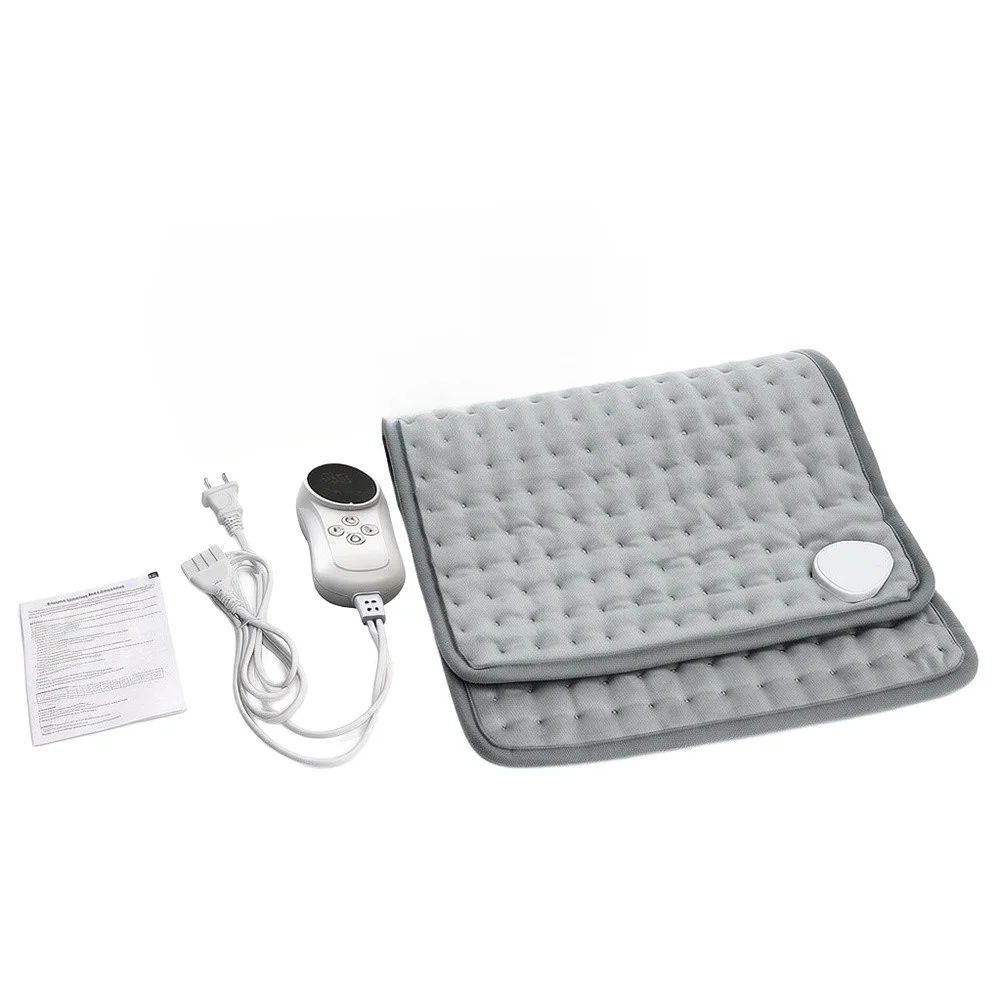 Electric Heating Pad for Waist Support with Adjustable Heat Settings Portable Design for Home Travel and Muscle Relief