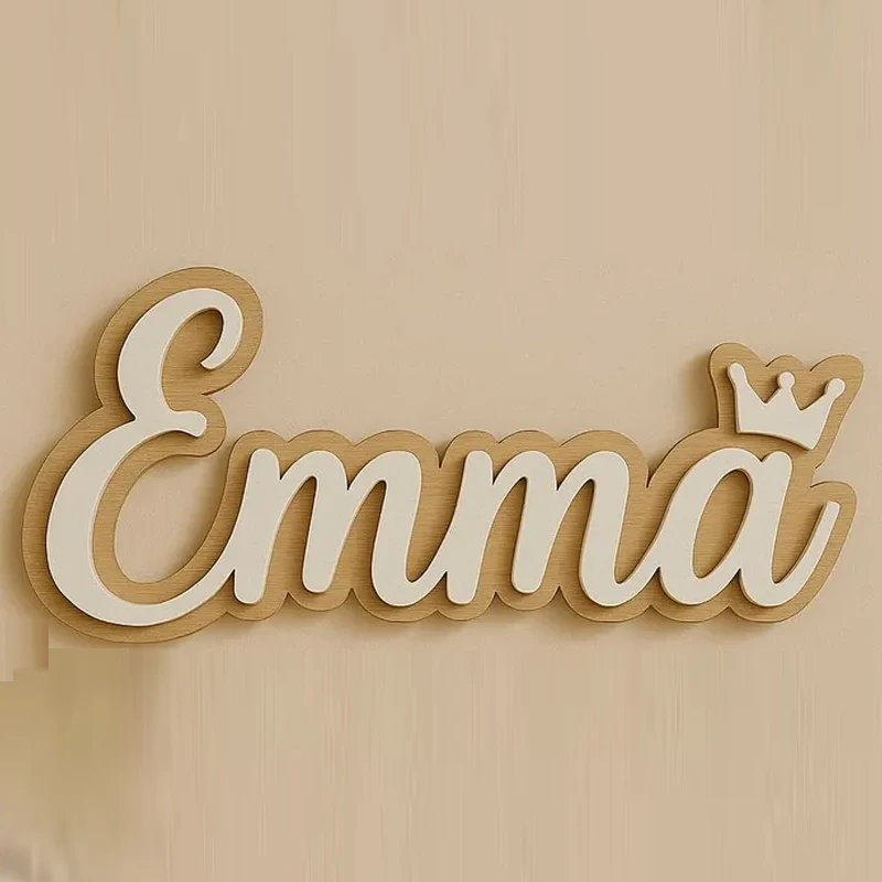 

Custom Last Name Sign Double Layer Style wood or acrylic in various sizes available