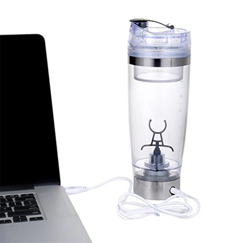

600ml Electric Cocktail Boston Shaker USB Automatic Protein Shaker Portable Movement Mixing Mixer Vortex Tornado My Water Bottle
