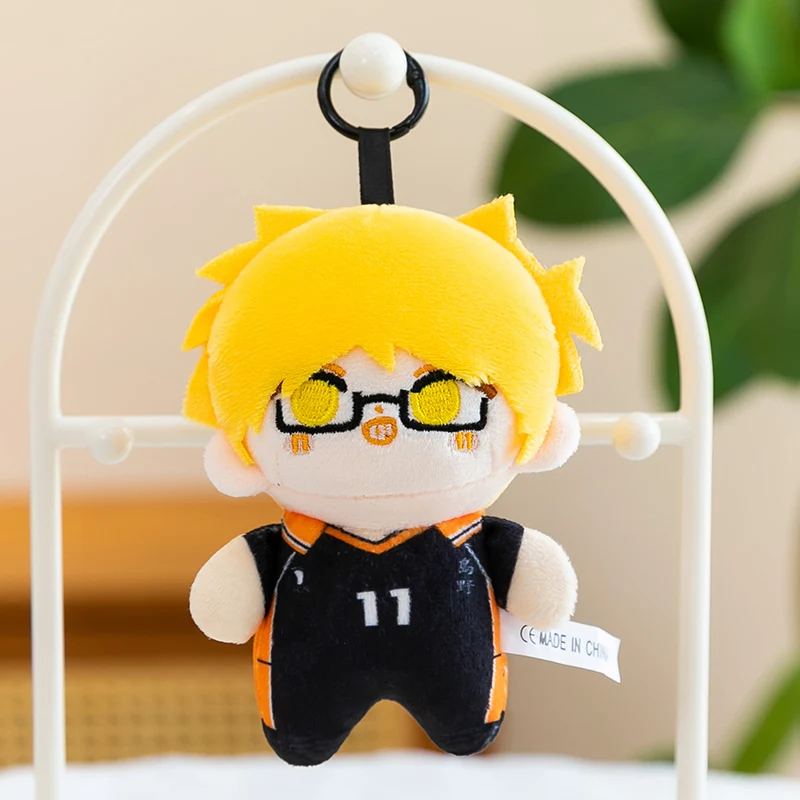 Haikyuu!! Anime Plüsch-Schlüsselanhänger Hinata Kageyama Oikawa Kuroo Nishinoya Puppe Taschenanhänger Sammlerstück Anhänger Rucksack Handtaschen-Deko – Detail 8