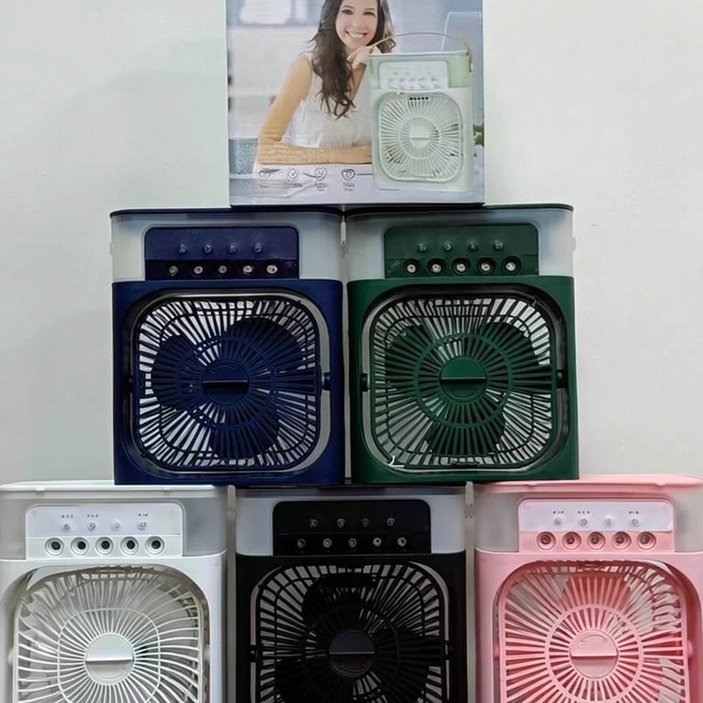 Portable Desktop Mist Cooling Fan 5 Holes Humidifier USB Powered Desk Cooler For Office Home Bedroom Quiet Air Conditioner