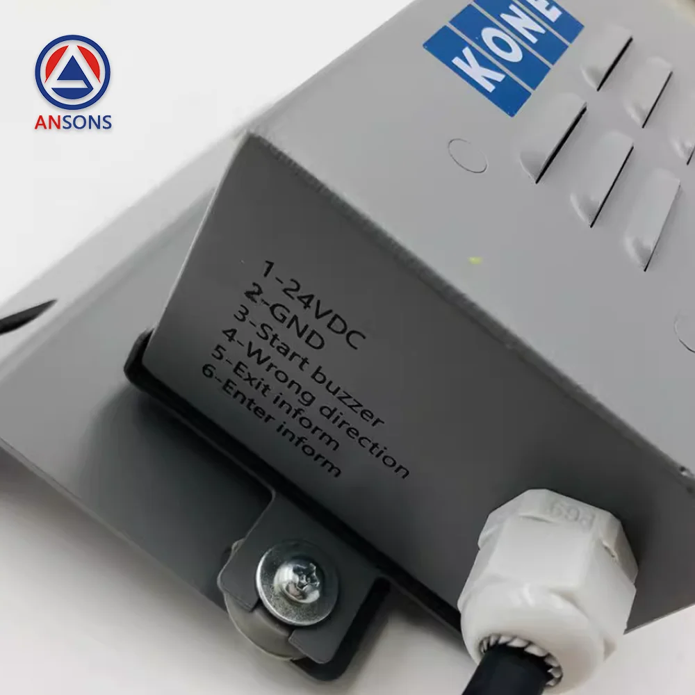 KM5299621G12 KM5299621G57 KONE صندوق الصوت السلالم المتحركة جهاز موجه الصوتي قطع غيار السلالم المتحركة Ansons