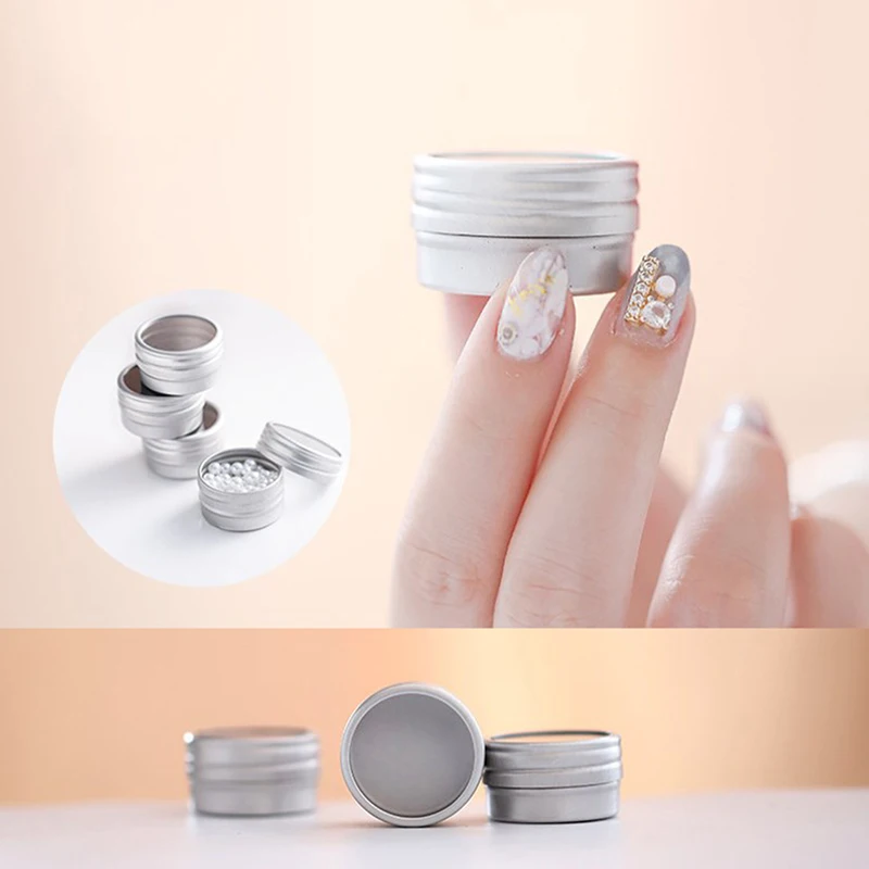 Aluminum Empty Storage Containers Metal Tin Cans With Clear Screw Lids Small Round Mini Jars Candle Cosmetic Storing Boxes