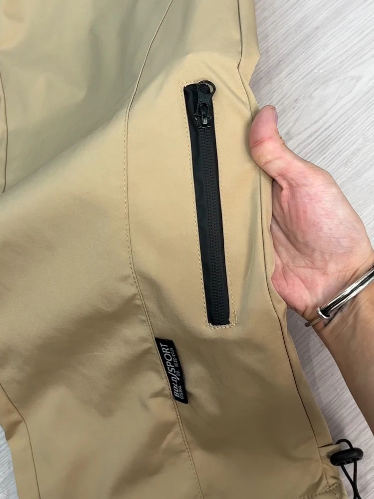 

American Sle Functional Soft ell Men's Autumnal Outdoor Casual Pants High Waist Slim Straight Workwear Trousers for Climbing