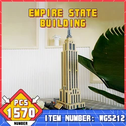 WG5212 World City Architecture Series New York Landmark Building Model Small Particle Children's Assembly Toy Boy Birthday Gifts