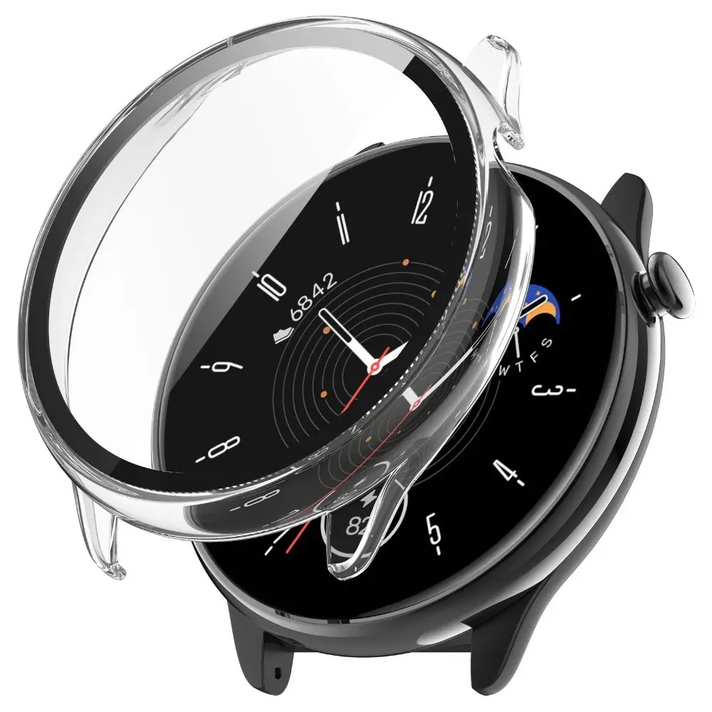 Frame Hard PC Full Coverage Screen Protector Case Cover Protective Film Tempered For Amazfit GTR Mini