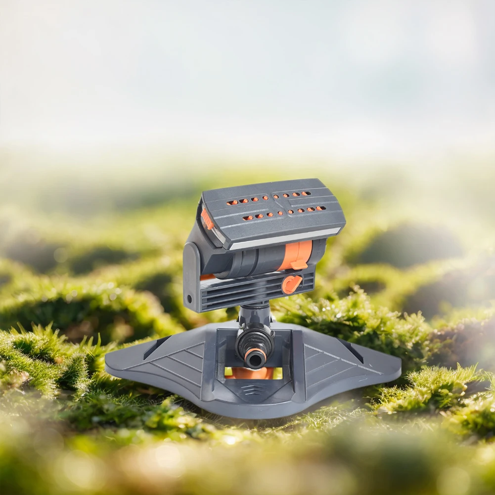 

Mini Oscillating Sprinkler Adjustable Large Coverage Lawn Sprinkler 16 Holes Watering Grass Sprinkler for Outdoor Yard Garden