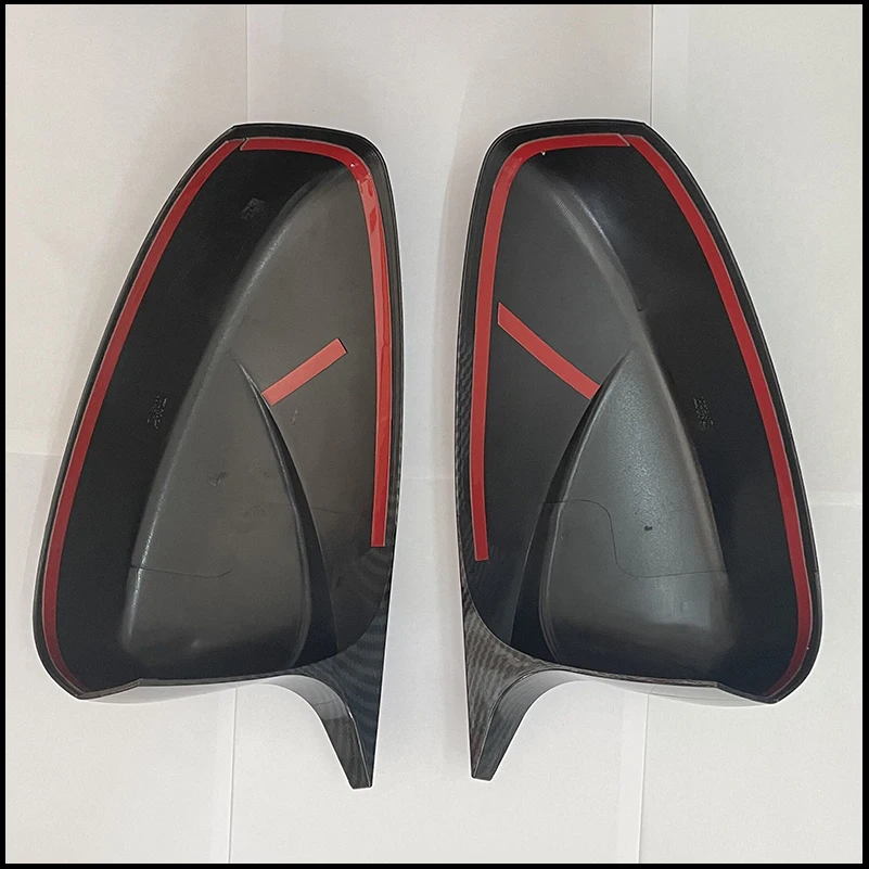 

For Mazda 6 Atenza 2018~2023 Rearview Mirror Cover Cap Housing Sticker Trim With Horn Auto Parts Car Styling Accessories