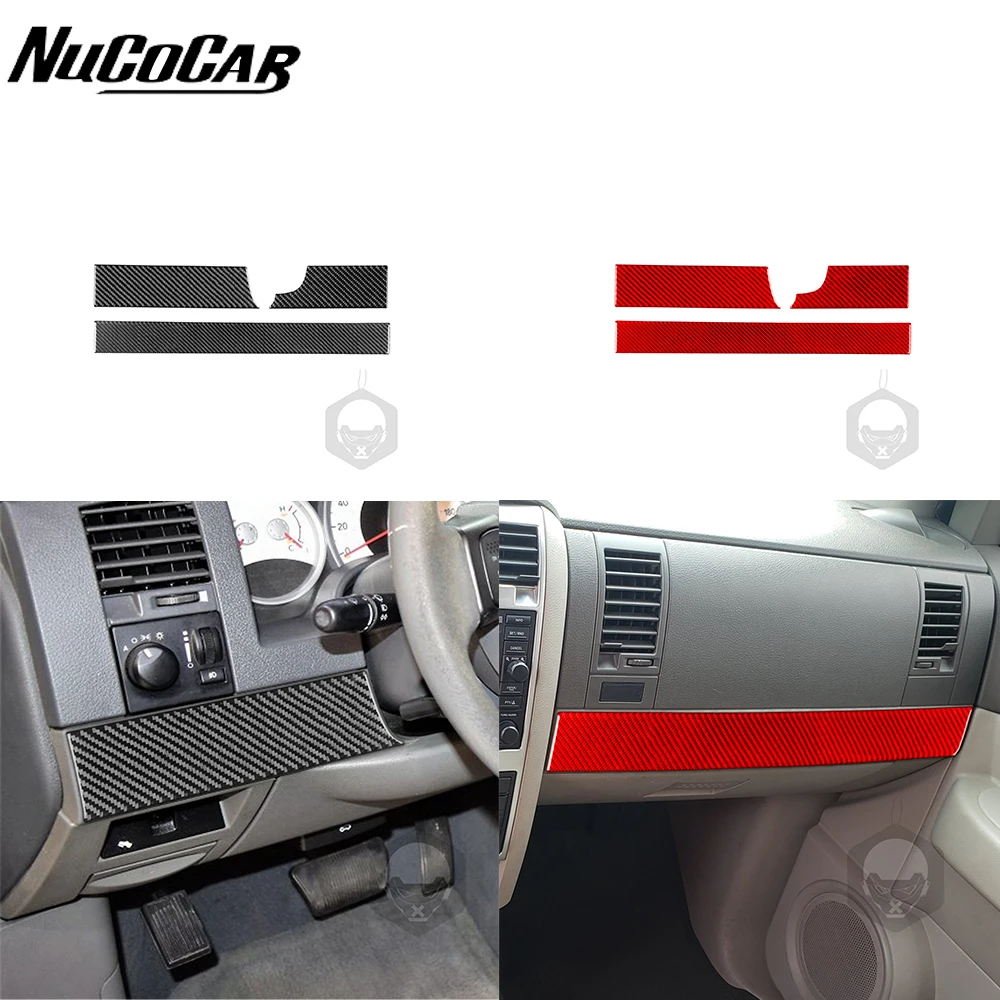 

Для Dodge durango 2004-2007, карбоновое волокно, инструмент, Центральная панель, отделочная полоса, костюм, аксессуары для салона автомобиля, декоративные наклейки