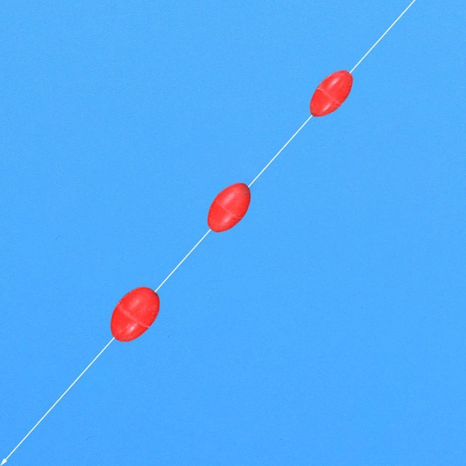 300Pcs Silikon Space Bean Oval Stopper Bobber Beruf Angeln Float Widerstand Anti-Strang Fisch Linie Angeln Getriebe – Detail 4